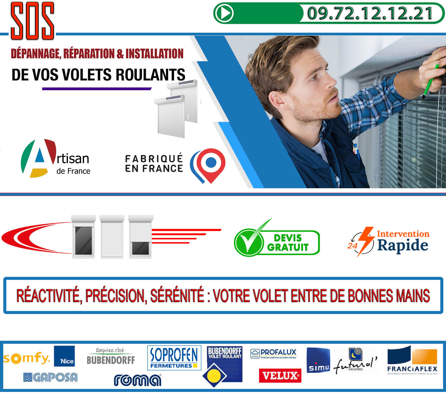 Depannage volet roulant Taverny